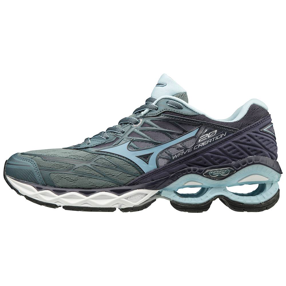 Sapatilhas Running Mizuno Wave Creation 20 - Mulher - Cinzentas Escuro/Azuis - MVGXP1423